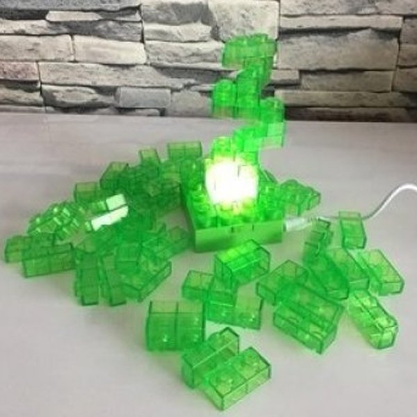 Ledli Yapboz Lego Lamba
